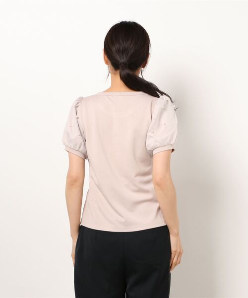 LODISPOTTO（ロディスポット）の「パールスリーブフェアリートップス（Tシャツ/カットソー・レディース・ピンクベージュ/ホワイト/ブラック・MEDIUM）」の5枚目の写真