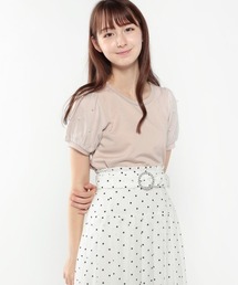 LODISPOTTO | パールスリーブフェアリートップス(Tシャツ/カットソー)