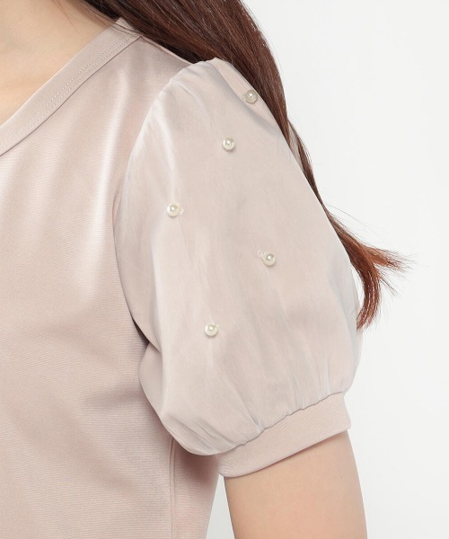 LODISPOTTO（ロディスポット）の「パールスリーブフェアリートップス（Tシャツ/カットソー・レディース・ピンクベージュ/ホワイト/ブラック・MEDIUM）」の9枚目の写真