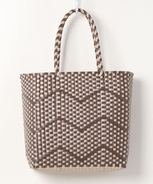 Samansa Mos2（サマンサ モスモス）の「メルカドバッグ（トートバッグ・レディース・ベージュ/ブラウン/ラベンダー・ﾌﾘ-）」の6枚目の写真