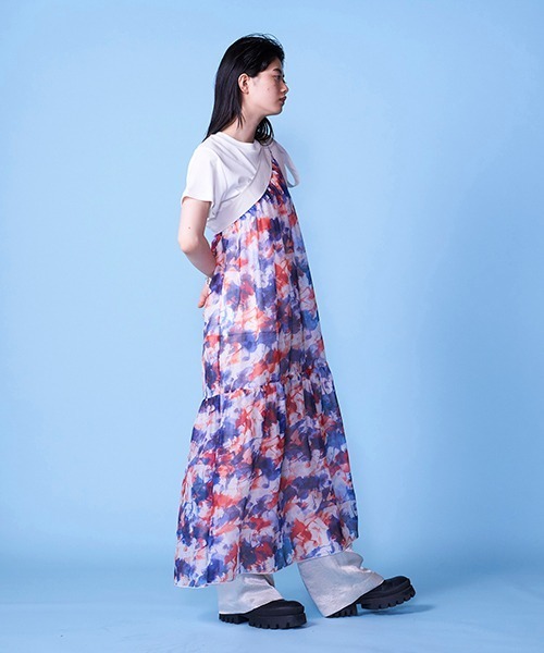 lautreamont BLEUBLANC（ロートレアモンブルーブラン）の「アシンメトリータイダイティアードワンピ（ワンピース・レディース・ブルー系その他/パープル系その他・9号）」の18枚目の写真