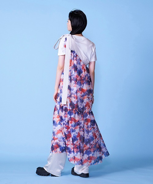 lautreamont BLEUBLANC（ロートレアモンブルーブラン）の「アシンメトリータイダイティアードワンピ（ワンピース・レディース・ブルー系その他/パープル系その他・9号）」の20枚目の写真