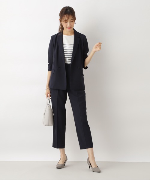 パンツ その他パンツ Natural パンツ Basic ナチュラルビューティベーシック のファッション Beauty その他パンツ ハイツイストギャバｓｅｔｕｐ