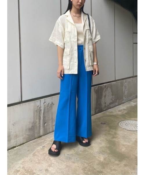 MOUSSY（マウジー）の「WIDE LEG パンツ（その他パンツ・レディース・ブルー/グリーン/アイボリー・2/1）」の21枚目の写真