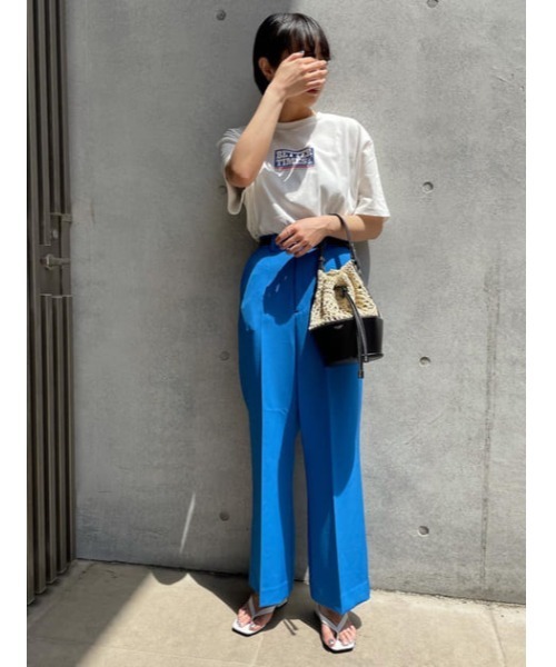 MOUSSY（マウジー）の「WIDE LEG パンツ（その他パンツ・レディース・ブルー/グリーン/アイボリー・2/1）」の19枚目の写真