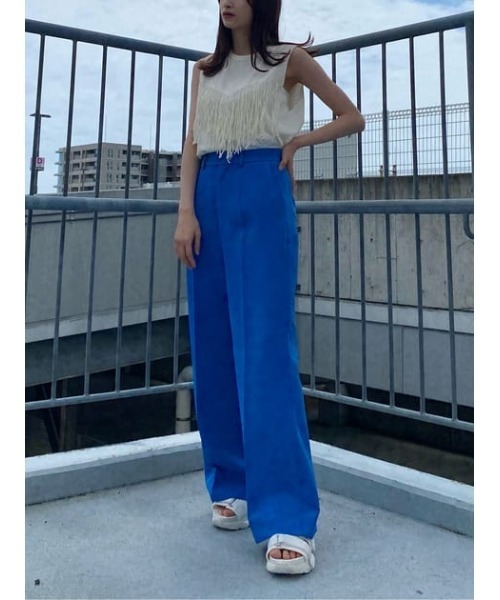 MOUSSY（マウジー）の「WIDE LEG パンツ（その他パンツ・レディース・ブルー/グリーン/アイボリー・2/1）」の17枚目の写真