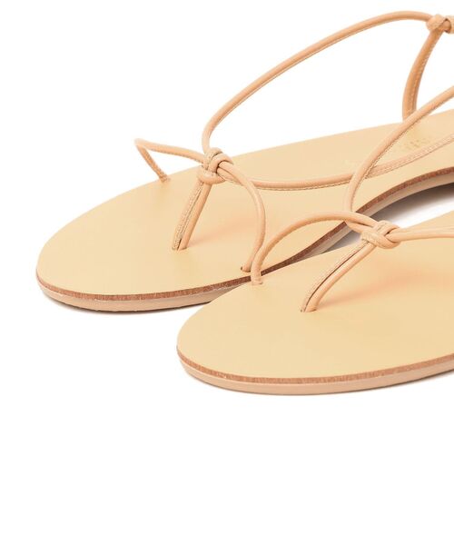 SHIPS（シップス）の「NICOLAS LAINAS:レースアップサンダル（サンダル・レディース・ベージュ/ブラック・37/39/38/36）」の4枚目の写真