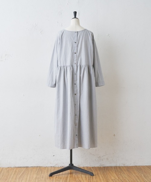 BEARDSLEY（ビアズリー）の「細コードハオリワンピース（ワンピース・レディース・グレー・1/0）」の10枚目の写真