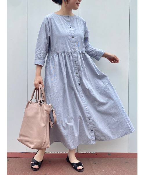 BEARDSLEY（ビアズリー）の「細コードハオリワンピース（ワンピース・レディース・グレー・1/0）」の3枚目の写真