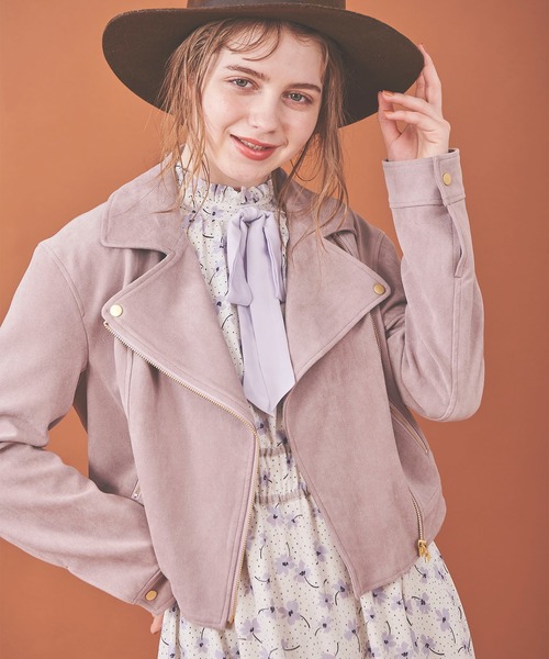 ワンピース　ONE PIECE　ブルゾン　レディース ANAP ブルゾン アウター フェイクファー衿付きジャケット