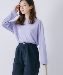 toucher du brise | ゆるっとシルエットのスラブロングTシャツ(Tシャツ/カットソー)