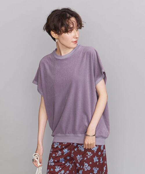 BEAUTY&YOUTH UNITED ARROWS（ビューティーアンドユースユナイテッドアローズ）の「BY パイル ワイドショートスリーブ プルオーバー◆（Tシャツ/カットソー・レディース・グレー/イエロー/ライラック・FREE）」の8枚目の写真