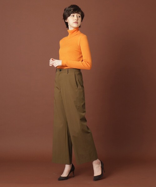 DRESSTERIOR（ドレステリア）の「◆【LEE10月号掲載】シャンブレーコットンワイドストレートパンツ（その他パンツ・レディース・サンドベージュ/ブラウン系・40/38/36/34）」の15枚目の写真
