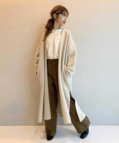 DRESSTERIOR（ドレステリア）の「◆【LEE10月号掲載】シャンブレーコットンワイドストレートパンツ（その他パンツ・レディース・サンドベージュ/ブラウン系・40/38/36/34）」の19枚目の写真