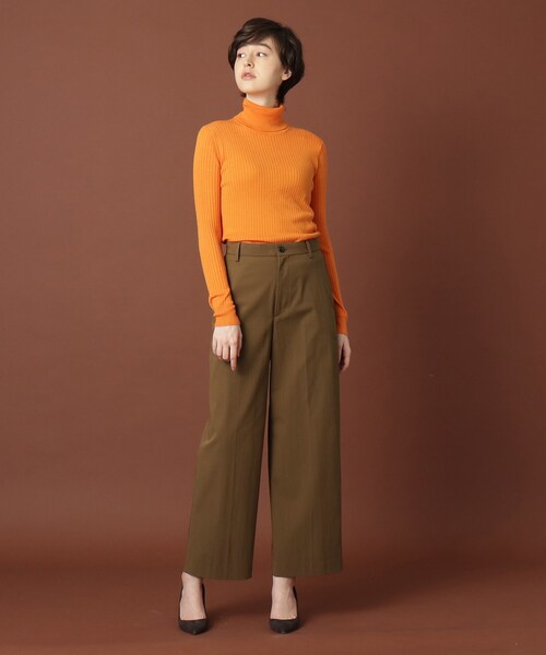 DRESSTERIOR（ドレステリア）の「◆【LEE10月号掲載】シャンブレーコットンワイドストレートパンツ（その他パンツ・レディース・サンドベージュ/ブラウン系・40/38/36/34）」の22枚目の写真