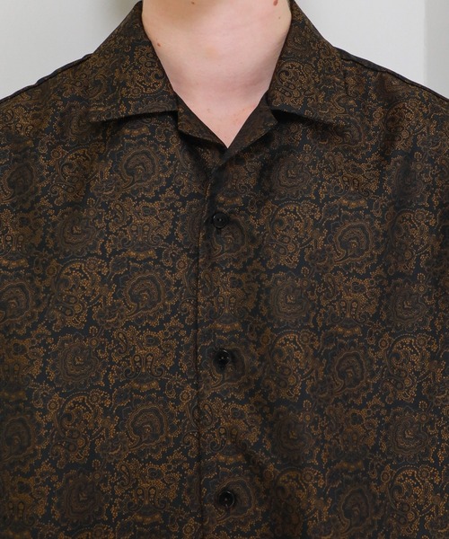 BESPOKE TOKYO(ビスポークトウキョウ)の「【BESPOKE TOKYO】CRAVATE JACQUARD S/S SHIRT(シャツ/ブラウス・メンズ・ライトブルーグレー/グレイッシュベージュ/ブラック/バーガンディー・3/1/2)」の9枚目の写真