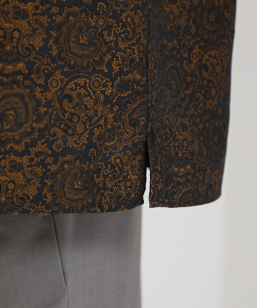 BESPOKE TOKYO(ビスポークトウキョウ)の「【BESPOKE TOKYO】CRAVATE JACQUARD S/S SHIRT(シャツ/ブラウス・メンズ・ライトブルーグレー/グレイッシュベージュ/ブラック/バーガンディー・3/1/2)」の13枚目の写真