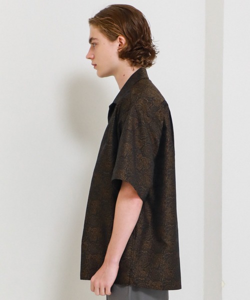 BESPOKE TOKYO(ビスポークトウキョウ)の「【BESPOKE TOKYO】CRAVATE JACQUARD S/S SHIRT(シャツ/ブラウス・メンズ・ライトブルーグレー/グレイッシュベージュ/ブラック/バーガンディー・3/1/2)」の7枚目の写真