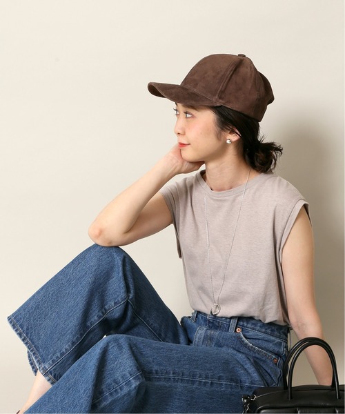 SLOBE IENA(スローブイエナ)の「【Ridgewood Caps/リッジウッドキャップス】 SUEDE キャップ◆(キャップ・レディース・ブラウン/ブラック・FREE)」の19枚目の写真