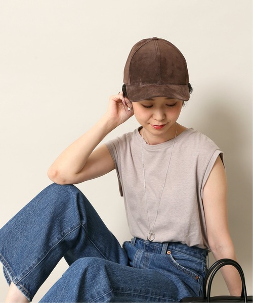 SLOBE IENA(スローブイエナ)の「【Ridgewood Caps/リッジウッドキャップス】 SUEDE キャップ◆(キャップ・レディース・ブラウン/ブラック・FREE)」の20枚目の写真