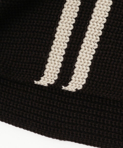 BEAMS（ビームス）の「BEAMS / 畔編ライン スヌード（ネックウォーマー/スヌード・メンズ・ネイビー/グレー/ブラック・ONE SIZE）」の7枚目の写真