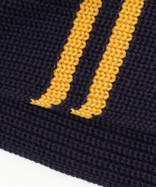 BEAMS（ビームス）の「BEAMS / 畔編ライン スヌード（ネックウォーマー/スヌード・メンズ・ネイビー/グレー/ブラック・ONE SIZE）」の10枚目の写真