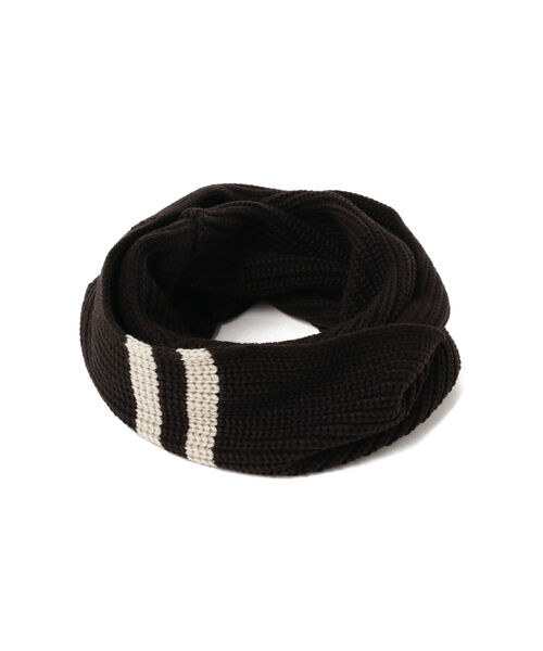BEAMS（ビームス）の「BEAMS / 畔編ライン スヌード（ネックウォーマー/スヌード・メンズ・ネイビー/グレー/ブラック・ONE SIZE）」の12枚目の写真