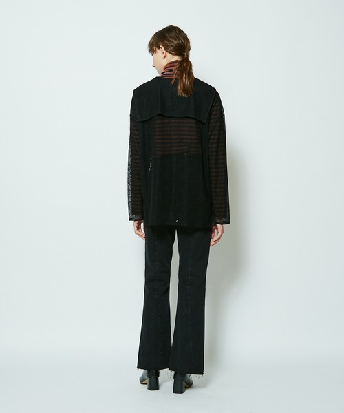 CIAOPANIC(チャオパニック)の「レースセーラーカラーシアーシャツ(シャツ/ブラウス・レディース・ブラック/ブラウン/オフホワイト・FREE)」の13枚目の写真