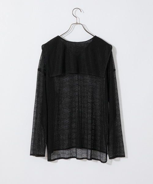 CIAOPANIC(チャオパニック)の「レースセーラーカラーシアーシャツ(シャツ/ブラウス・レディース・ブラック/ブラウン/オフホワイト・FREE)」の18枚目の写真