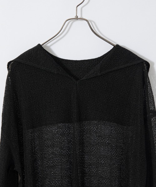 CIAOPANIC(チャオパニック)の「レースセーラーカラーシアーシャツ(シャツ/ブラウス・レディース・ブラック/ブラウン/オフホワイト・FREE)」の15枚目の写真