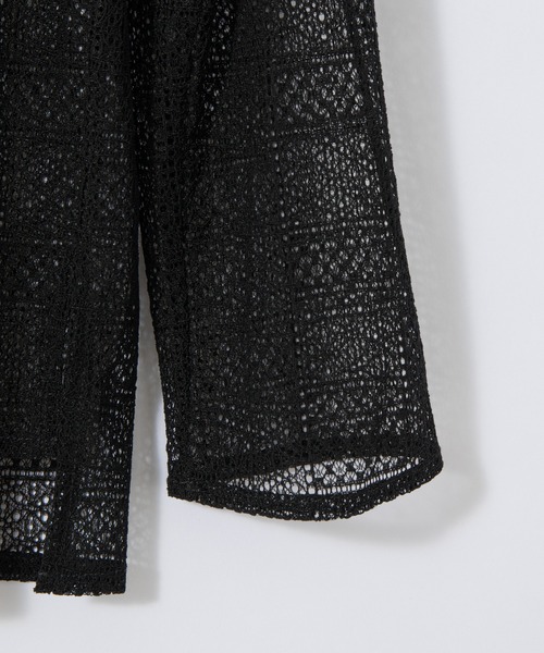 CIAOPANIC(チャオパニック)の「レースセーラーカラーシアーシャツ(シャツ/ブラウス・レディース・ブラック/ブラウン/オフホワイト・FREE)」の16枚目の写真