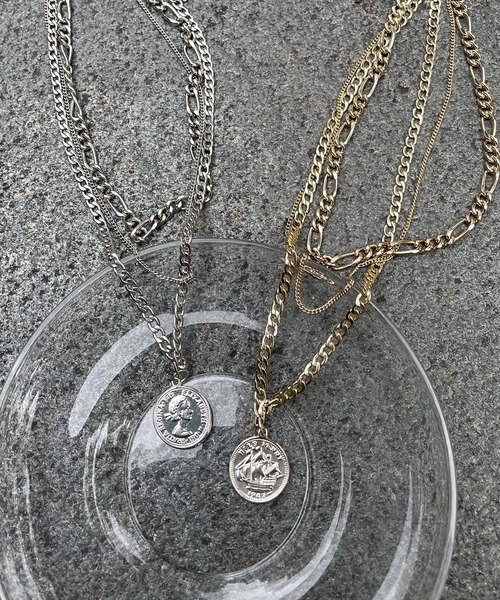 SPIRALGIRL（スパイラルガール）の「3連コインネックレス（ネックレス・レディース・シルバー/ゴールド・FREE）」の7枚目の写真