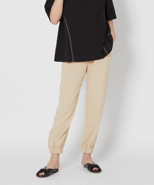 shop DADA(ショップダダ)の「トラックパンツ(1S12-6180)(その他パンツ・レディース・ブラック/ベージュ/カーキ・FREE)」の2枚目の写真