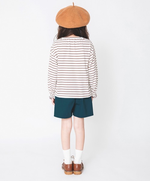 BRANSHES（ブランシェス）の「衿つき長袖Tシャツ（Tシャツ/カットソー・キッズ・ブラック/キャメル・130cm/140cm/120cm/100cm/150cm/90cm/110cm）」の10枚目の写真