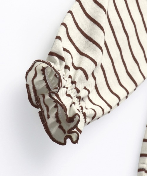 BRANSHES（ブランシェス）の「衿つき長袖Tシャツ（Tシャツ/カットソー・キッズ・ブラック/キャメル・130cm/140cm/120cm/100cm/150cm/90cm/110cm）」の7枚目の写真