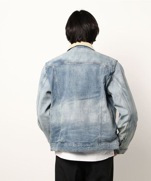 Guess（ゲス）の「Lewis Denim Jacket（デニムジャケット・メンズ・インディゴブルー・SMALL/MEDIUM/LARGE）」の5枚目の写真