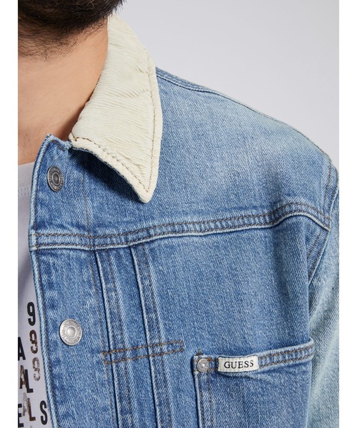 Guess（ゲス）の「Lewis Denim Jacket（デニムジャケット・メンズ・インディゴブルー・SMALL/MEDIUM/LARGE）」の8枚目の写真