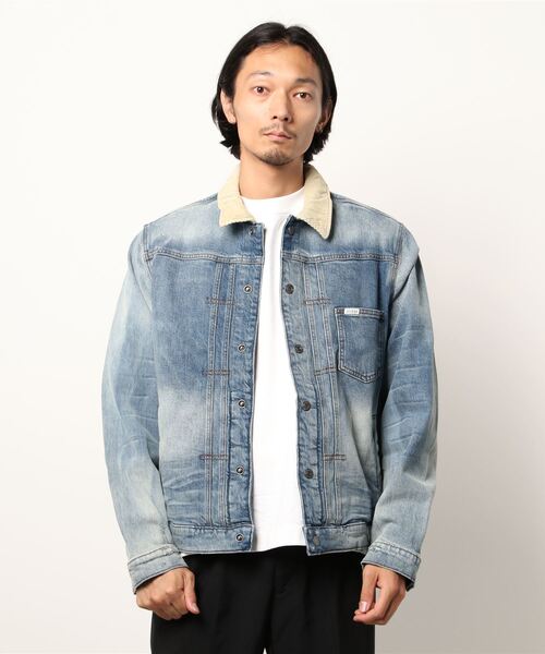 Guess（ゲス）の「Lewis Denim Jacket（デニムジャケット・メンズ・インディゴブルー・SMALL/MEDIUM/LARGE）」の2枚目の写真