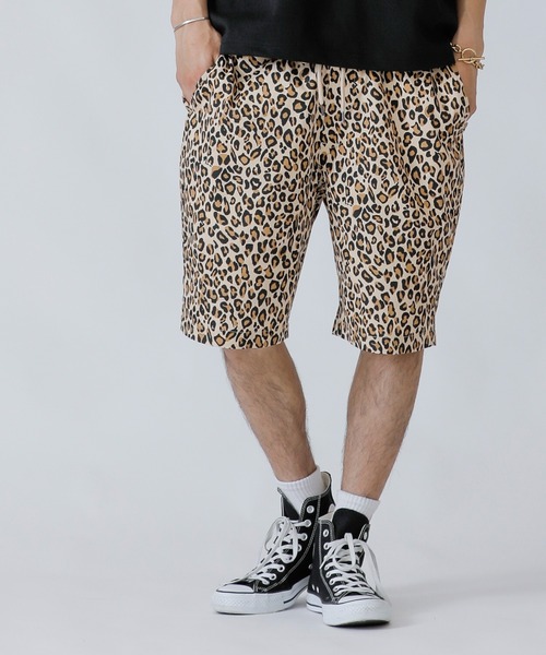ADMIX/ATELIER SAB MEN（アドミックスアトリエサブメン）の「ペイズリー・レオパード プリント ／ コットン イージー ショーツ（セットアップ対応）（その他パンツ・メンズ・ホワイト/ブラック/レオパード・48/50/52）」の3枚目の写真