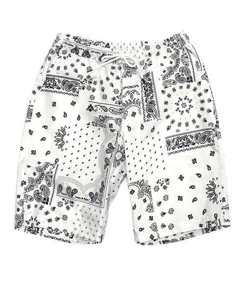 ADMIX/ATELIER SAB MEN（アドミックスアトリエサブメン）の「ペイズリー・レオパード プリント ／ コットン イージー ショーツ（セットアップ対応）（その他パンツ・メンズ・ホワイト/ブラック/レオパード・48/50/52）」の6枚目の写真