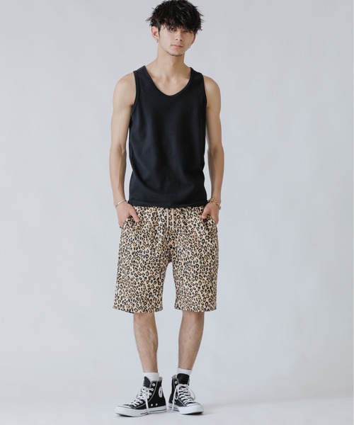 ADMIX/ATELIER SAB MEN（アドミックスアトリエサブメン）の「ペイズリー・レオパード プリント ／ コットン イージー ショーツ（セットアップ対応）（その他パンツ・メンズ・ホワイト/ブラック/レオパード・48/50/52）」の16枚目の写真