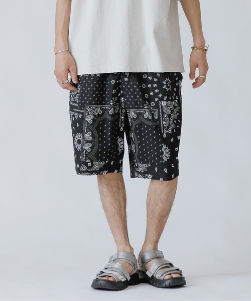 ADMIX/ATELIER SAB MEN（アドミックスアトリエサブメン）の「ペイズリー・レオパード プリント ／ コットン イージー ショーツ（セットアップ対応）（その他パンツ・メンズ・ホワイト/ブラック/レオパード・48/50/52）」の22枚目の写真