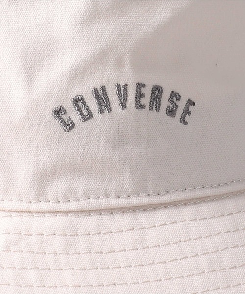 CONVERSE（コンバース）の「【CONVERSE】キャンバスロゴバケットハット（ハット・レディース・ブラック/キナリ/ベージュ・フリー）」の8枚目の写真