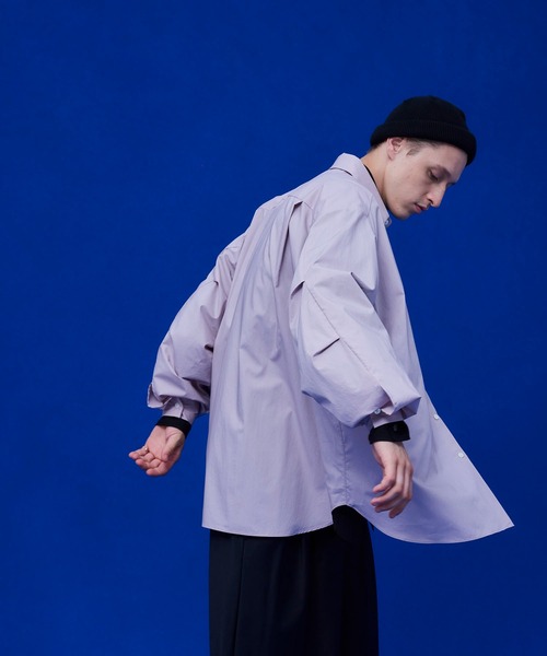 UNITED TOKYO（ユナイテッドトウキョウ）の「アームボリュームシャツ（シャツ/ブラウス・メンズ・パープル/ホワイト/ブラック・FREE）」の3枚目の写真