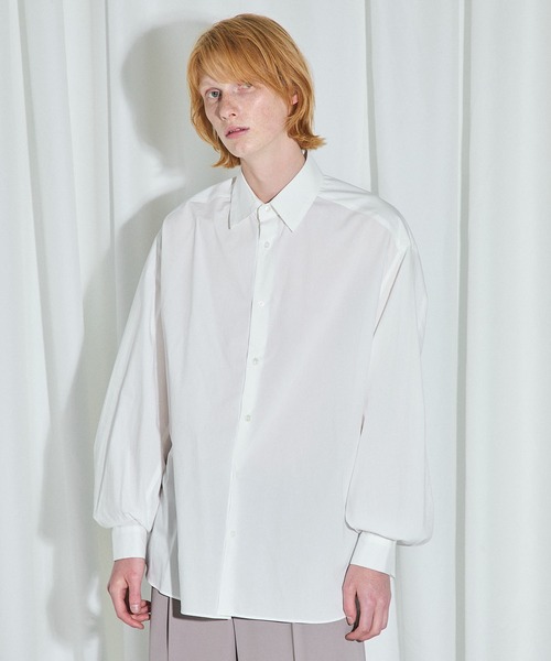 UNITED TOKYO（ユナイテッドトウキョウ）の「アームボリュームシャツ（シャツ/ブラウス・メンズ・パープル/ホワイト/ブラック・FREE）」の8枚目の写真