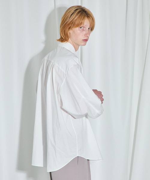 UNITED TOKYO（ユナイテッドトウキョウ）の「アームボリュームシャツ（シャツ/ブラウス・メンズ・パープル/ホワイト/ブラック・FREE）」の9枚目の写真