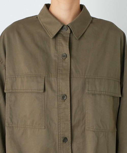RIVE DROITE（リヴドロワ）の「程よい女性らしさが魅力　ミリタリーシャツ（シャツ/ブラウス・レディース・ネイビー/カーキ・FREE）」の21枚目の写真