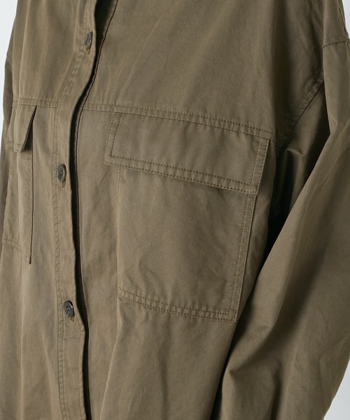RIVE DROITE（リヴドロワ）の「程よい女性らしさが魅力　ミリタリーシャツ（シャツ/ブラウス・レディース・ネイビー/カーキ・FREE）」の22枚目の写真