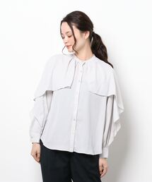 Te chichi | ケープ風ラッフルブラウス(シャツ/ブラウス)