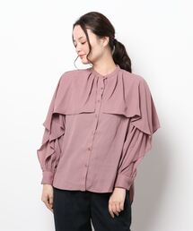 Te chichi | ケープ風ラッフルブラウス(シャツ/ブラウス)